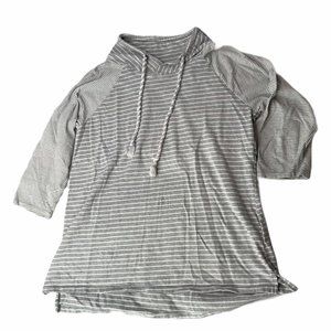 Neon Buddha Pullover Lounge Sweatshirt Gray White